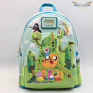 Loungefly Cartoon Network Adventure Time Characters Exclusive Mini Backpack New